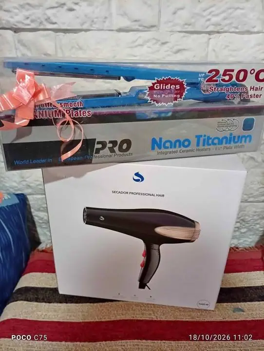 Combo secador y planchita $30,000 Merlo