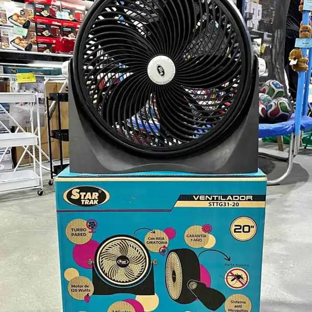 Ventilador turbo plastico 20" star trak efectivo: $ 35.500 merlo envios