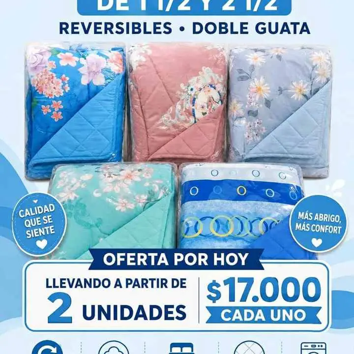 Acolchados de 2 plazas i media $17,000 Merlo apartir dé 2u