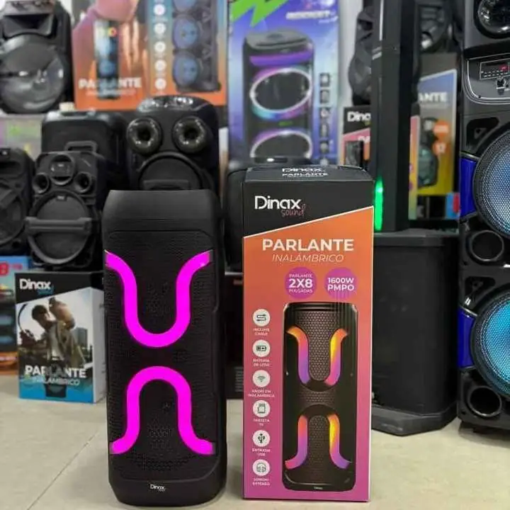 Parlante inalambrico 2X8 $83.000 - incluye cable - bateria de litio - radio FM - tarjeta