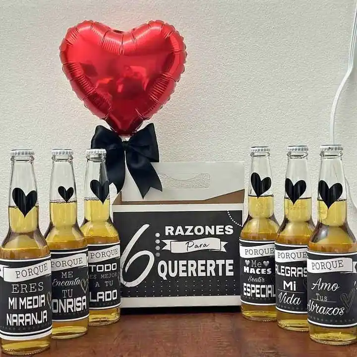 San Valentín 6 cervezas