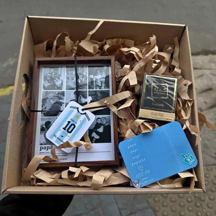 Box cuadro+perfume día del padre