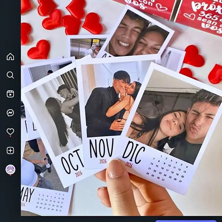 San Valentín calendario inmantado