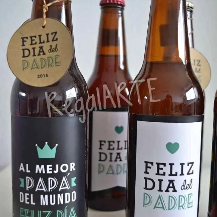 Día del padre chop de cerveza