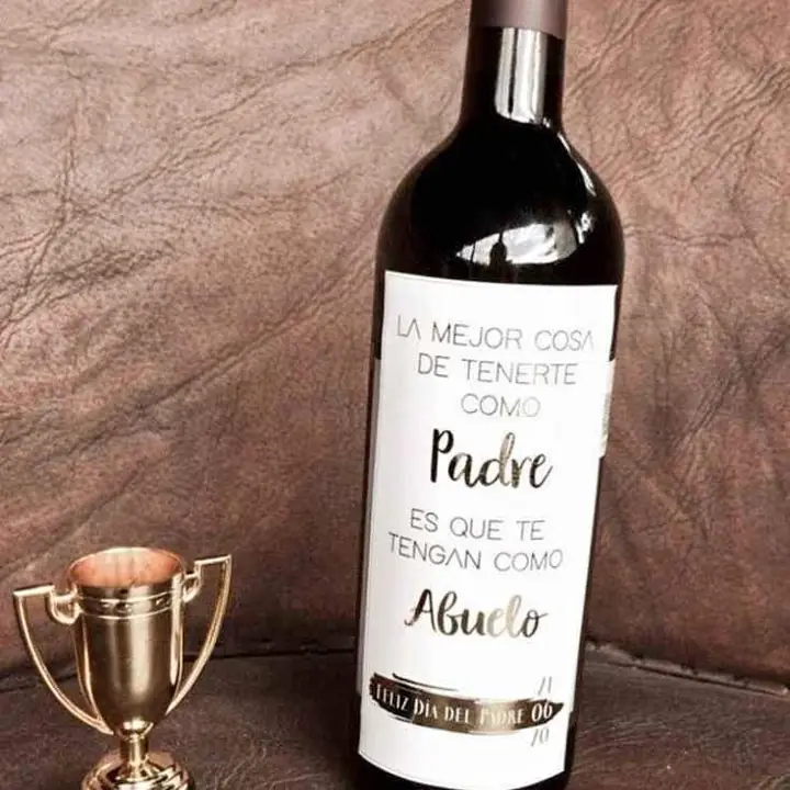 Día del padre vino personalizado