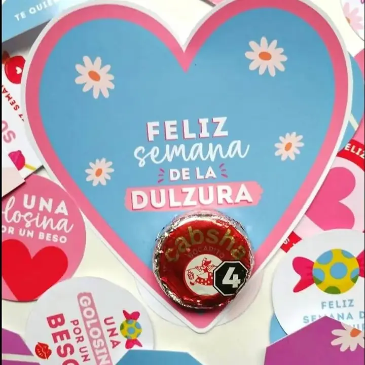 Semana de la dulzura tarjeta más chocolate