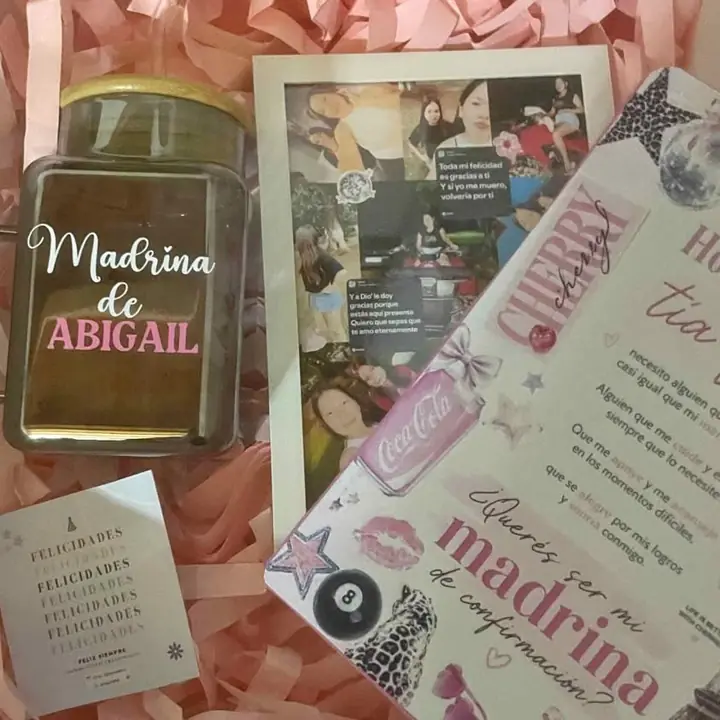 Querés ser mi madrina caja regalo padrino