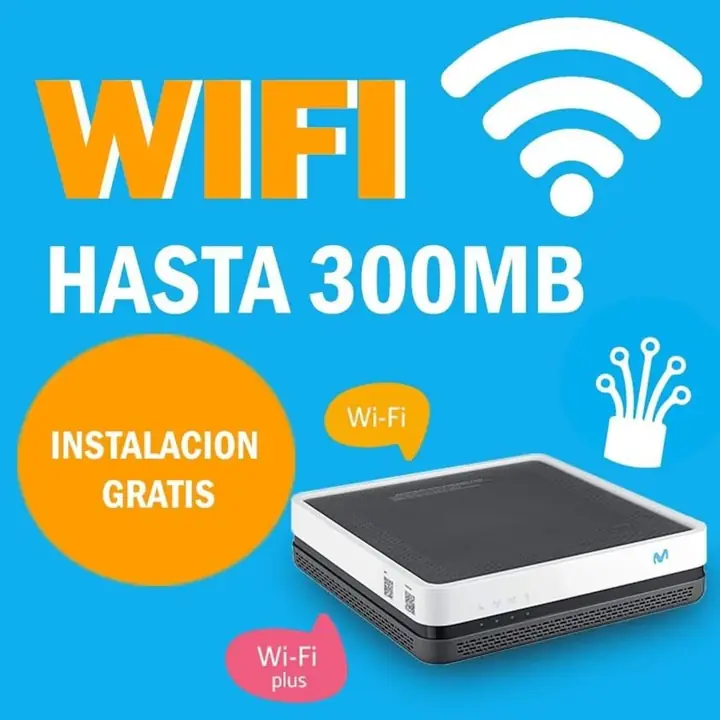 WiFi movistar 100MB $300MB