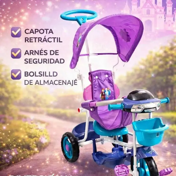 Triciclo tipo nave espacial frozen