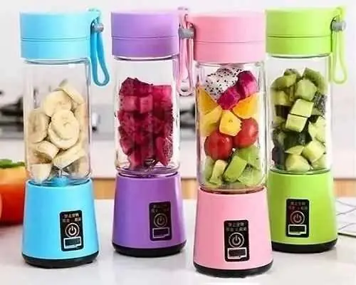 Mini licuadora recargable 380ML 6 aspas