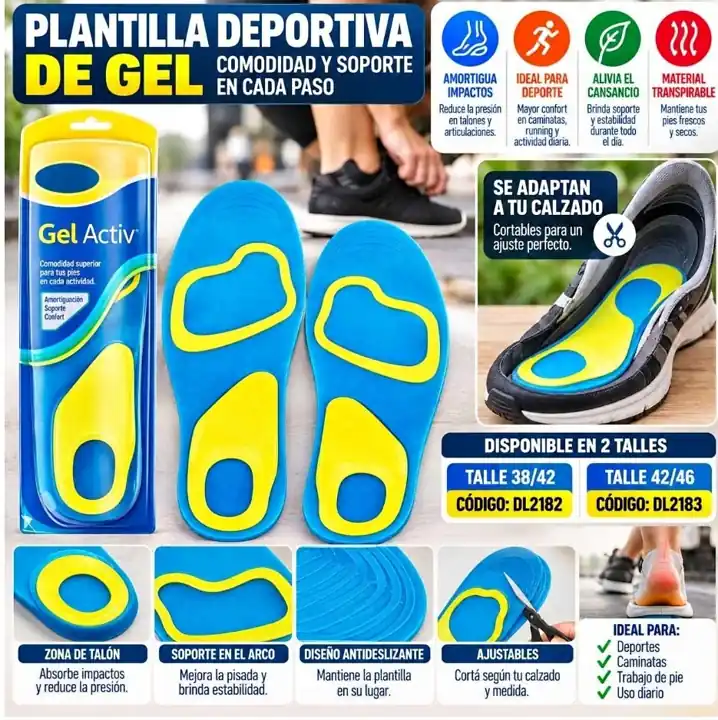 Plantilla Deportiva de Gel