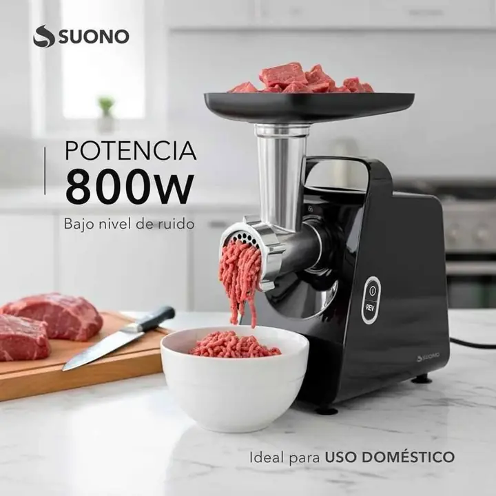 Picadora de carne de uso domestico