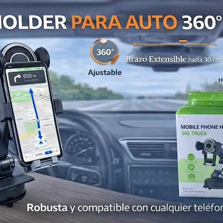 Holder para auto reforzado 360 Soporte para celular