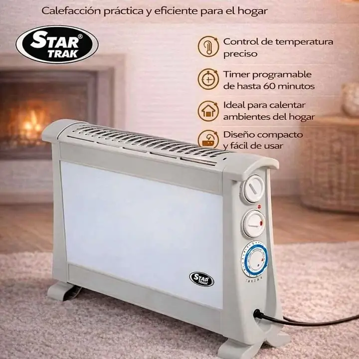 Convector con termostato y timer - star trak