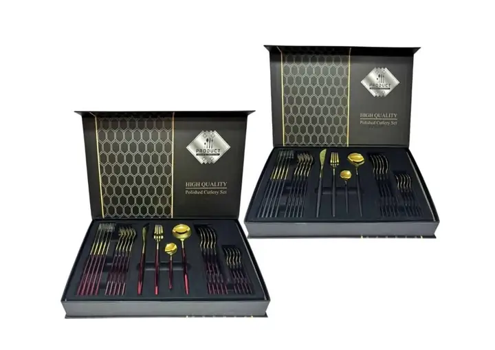 Set de cubiertos x24 piezas Dorado