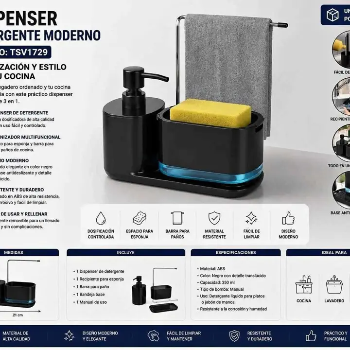 Dispenser detergente moderno