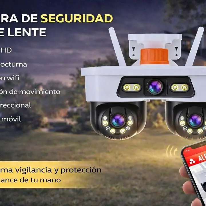 Camara de seguridad Triple Lente