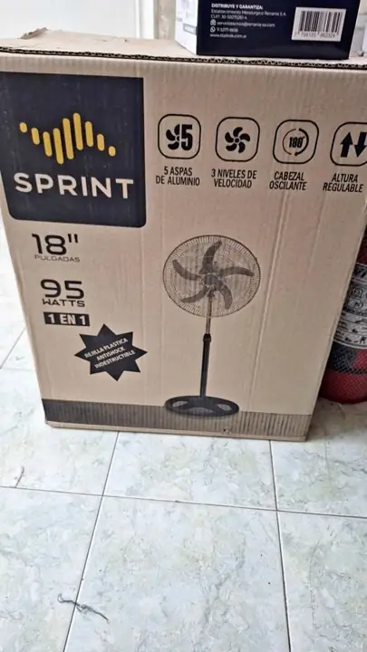 Ventilador SPRINT 18" 5 aspas metalicas