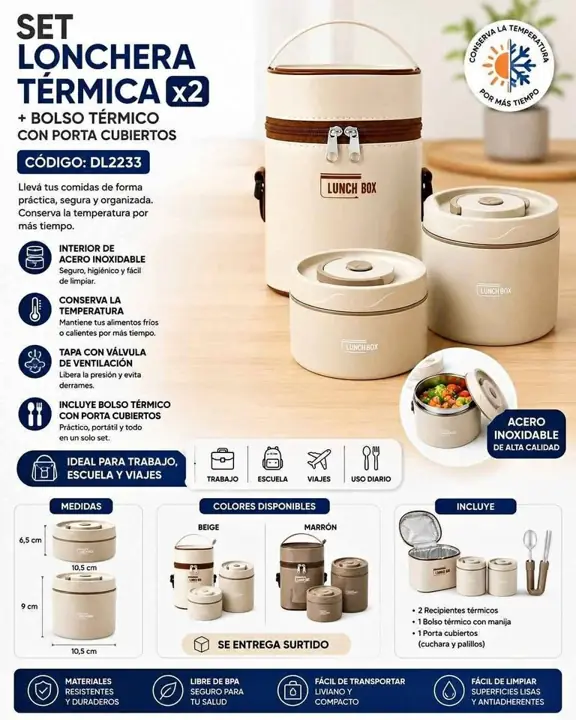 Lunchera termica X2