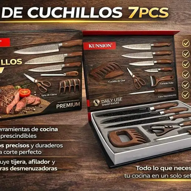 Set de cuchillos 7 piezas
