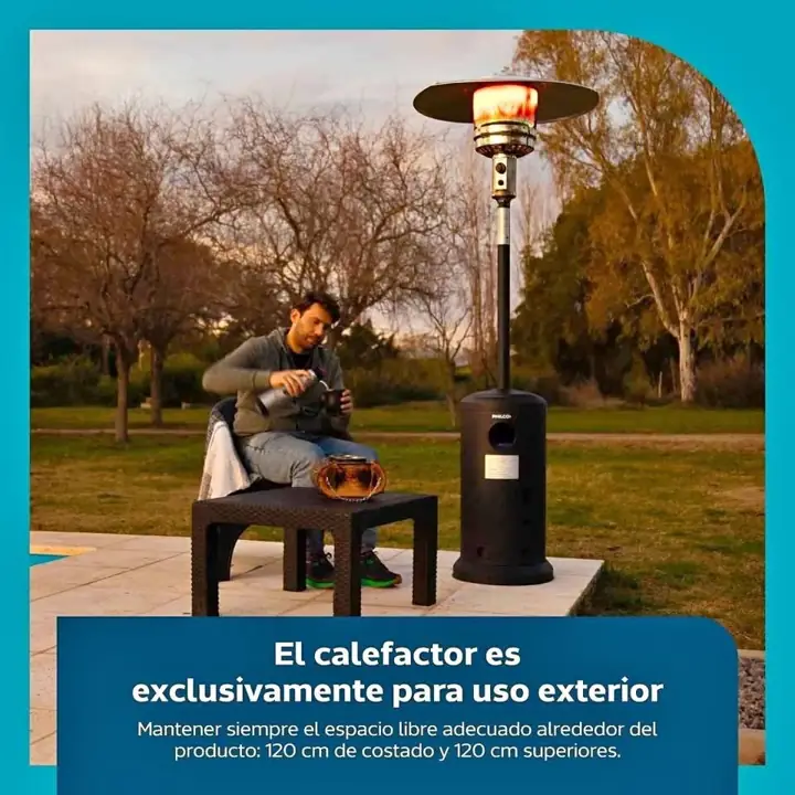 Hongo Estufa Calefactor Exterior Philco