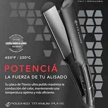 Planchita de pelo ga.ma titanio profesional