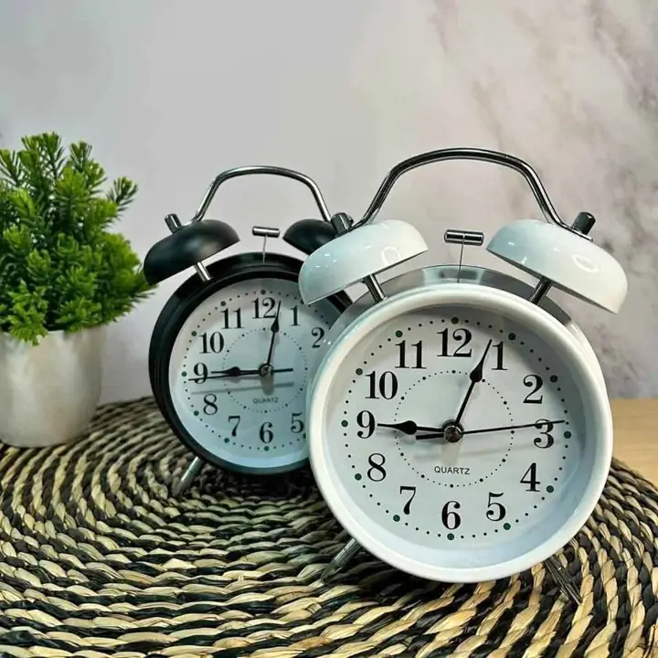 Reloj Despertador de Mesa Analagico Vintage Campana