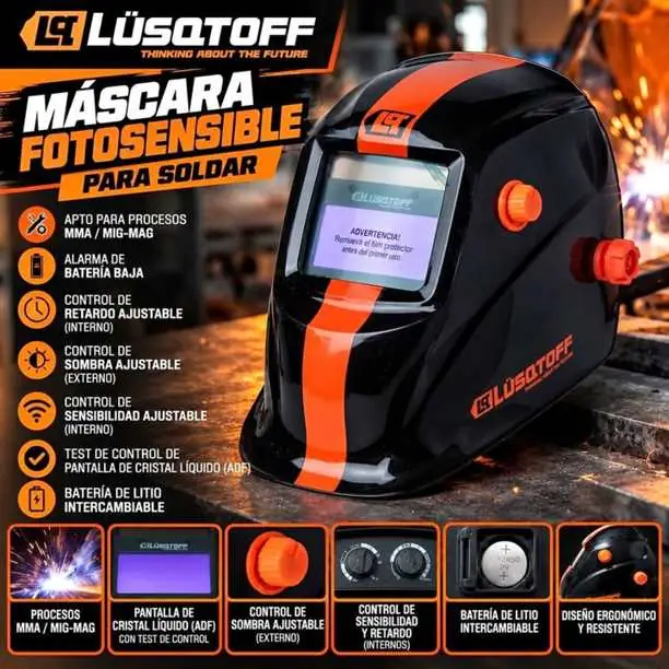 Mascara Fotosensible pasa Soldar Lusqtoff