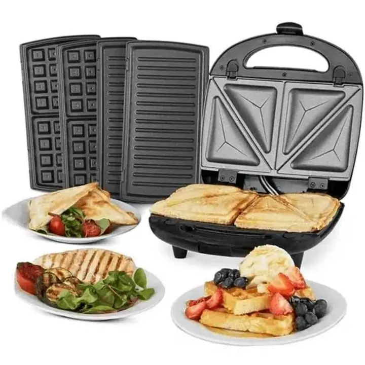 Sandwichera 3 en 1 grill wafles Westinghouse
