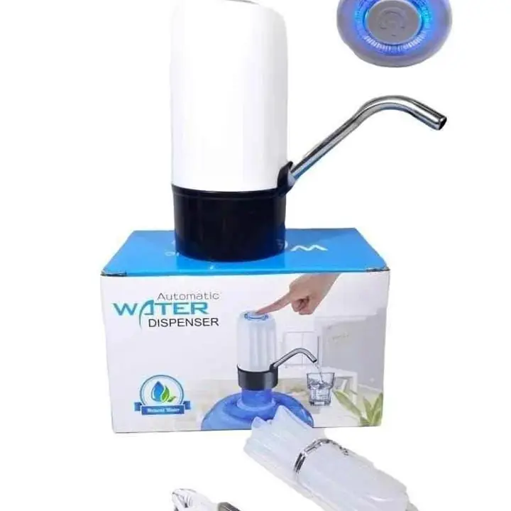 Bomba dispenser de agua con luz recargable