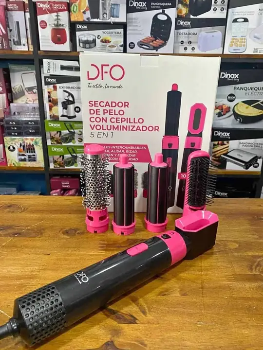 Cepillo secador de pelo 5 en 1 rizador dfo
