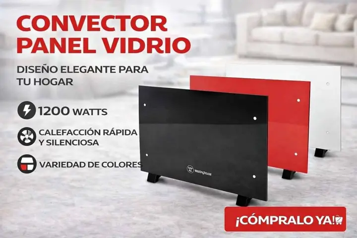 Panel convector vitroceramico Westinghouse