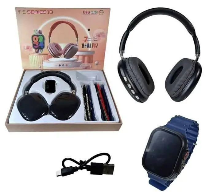 Set de auricular BT P9 serie 10 C/reloj smart