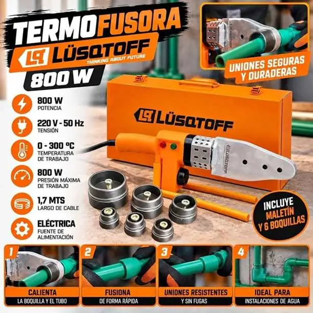 Termofusora 800w Lusqtoff