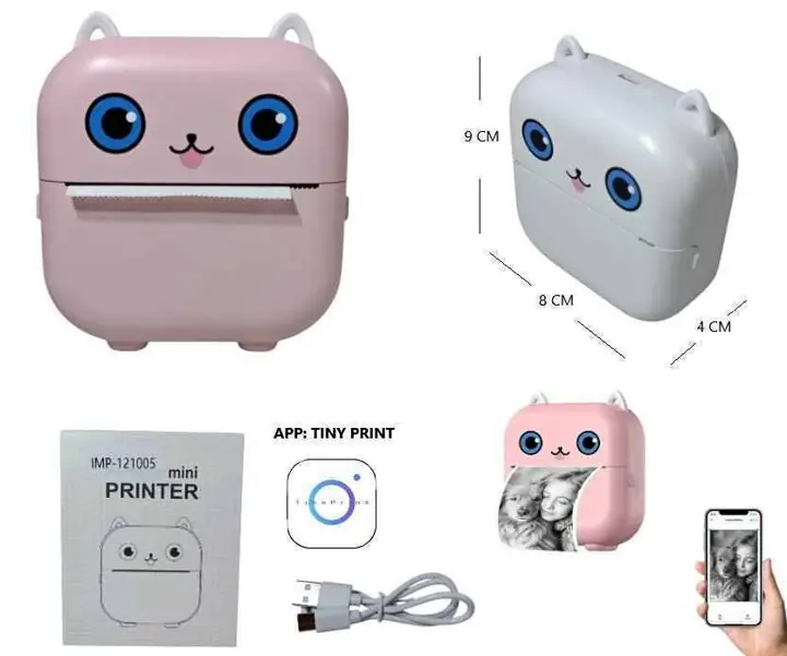 Mini impresora termica bluetooth recargable