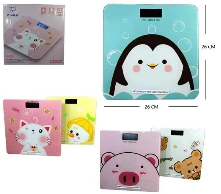 Balanza de baño personajes