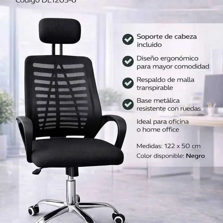 Silla de oficina ergonomica