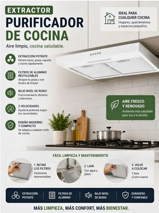Purificador de Cocina Extractor