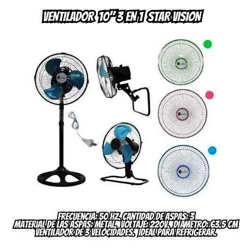 Ventilador 10" 3 en 1 65W - star vision