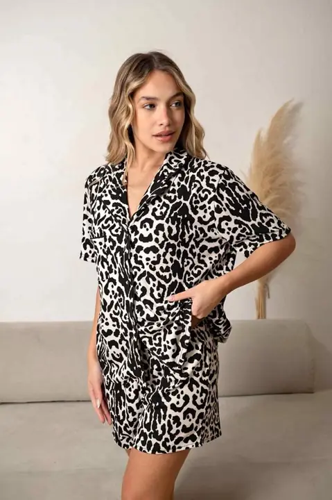 Pijama animal print de morley mujer