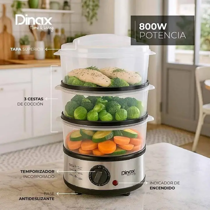 Vaporera electrica 8,5 lts dinax