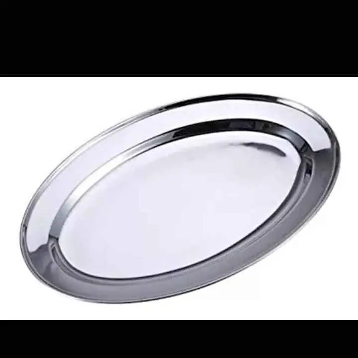Bandeja de acero inoxidable ovalado de 35 cm / venta x mayor