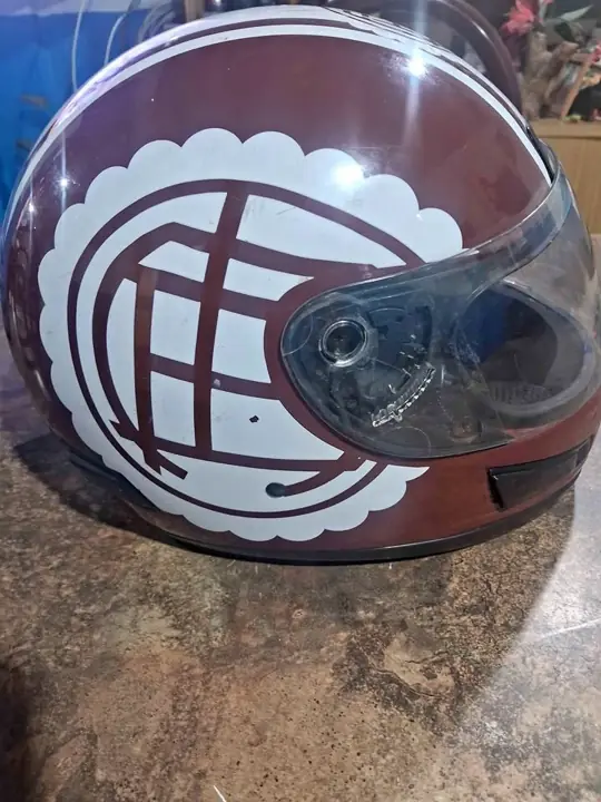 Casco de moto Club Lanus