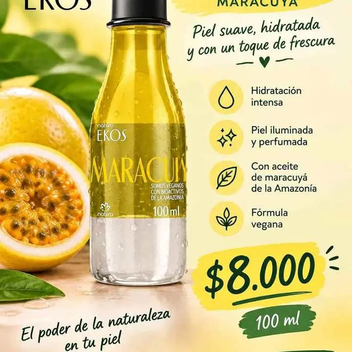 Miniaceite trifásico corporal Natura ekos maracuyá
