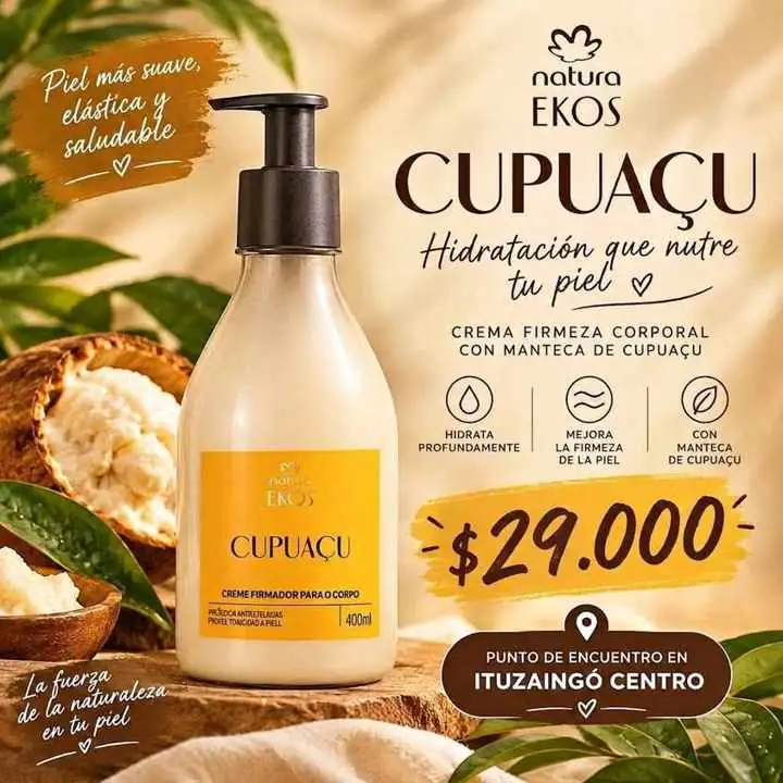 Crema corporal Natura ekos cuapucu para estrías y celulitis