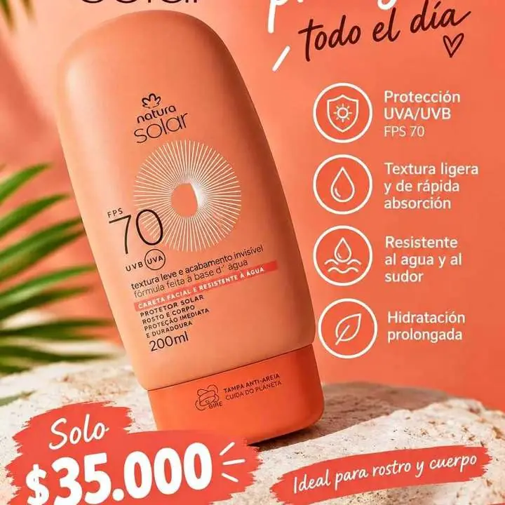 Protector solar factor 70 Natura