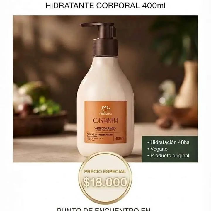 Crema corporal Natura ekos castaña
