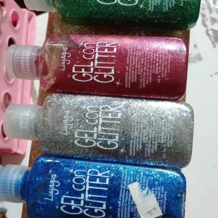 Gel con gliter