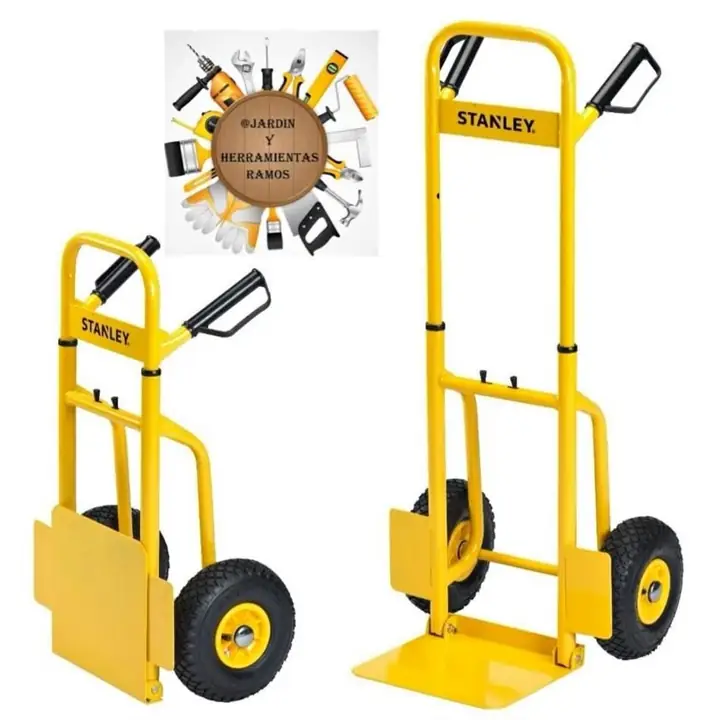 Carro Zorra Plegable Acero Stanley Ft520 Hasta 120 Kg Garantia