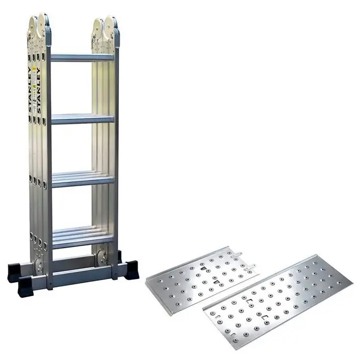 Escalera articulada Stanley 16 escalones 4x4 + plataforma tambien 4x3, 4x4